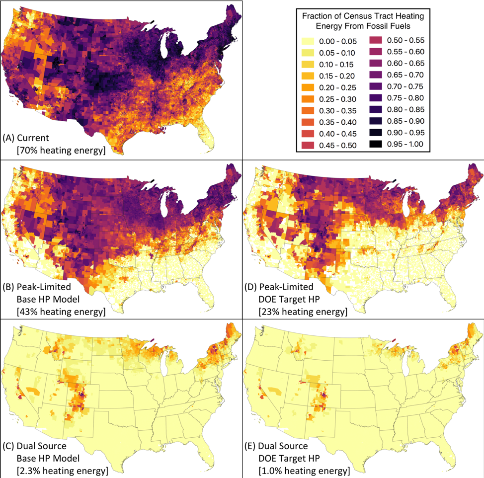 Census Tract Heating Energy Maps Fossil Fuels